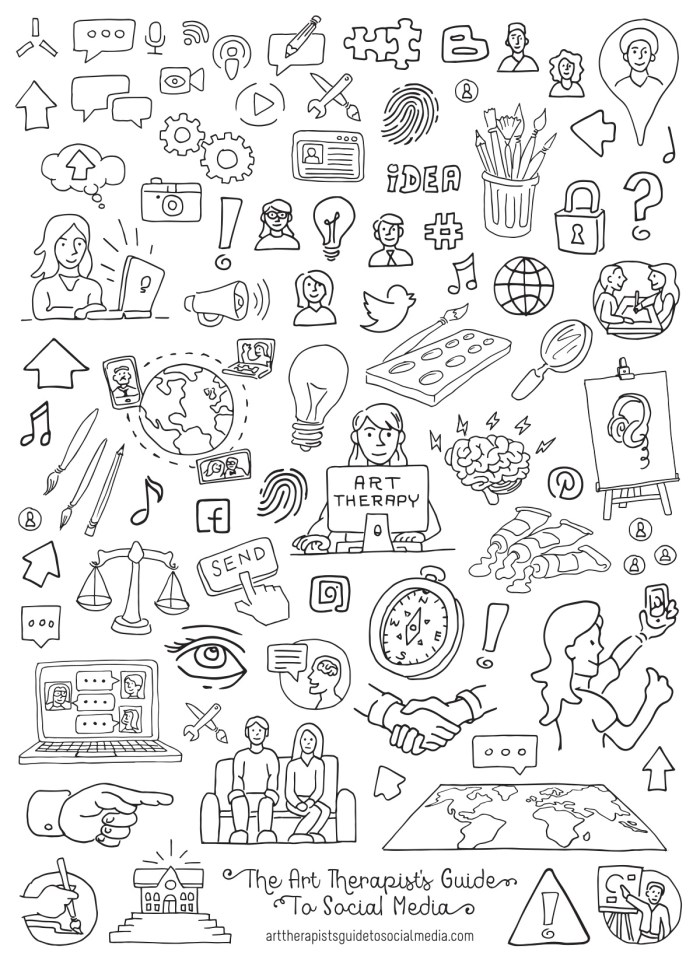 The Art Therapist's Guide to Social Media | Illustration by Nate Fehlauer